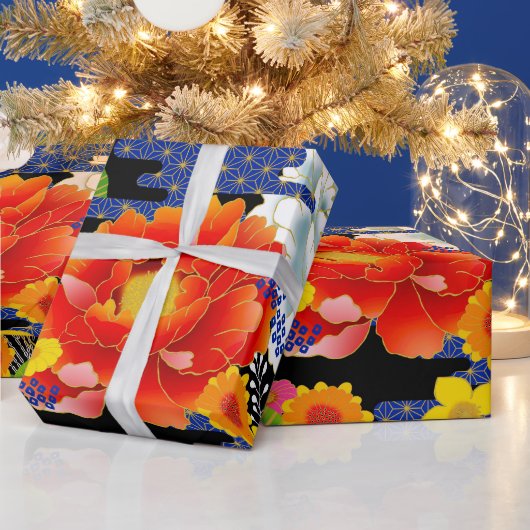 日本の千代紙ラッピング紙 ラッピングペーパー (クリスマス)