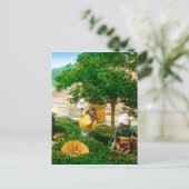 日本の古い時代を代表するヴィンテージの手で選ばれたティーピッカー ポストカード (スタンド正面)