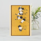 日本の古美術・鷺の図 招待状 (スタンド正面)