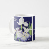 日本の古都を彩る菖蒲の芸術版画 小ぎょウつきおか コーヒーマグカップ (正面左)