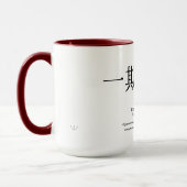 日本の哲学 マインドフルネス 禅ギフト コーヒー マグカップ (左)