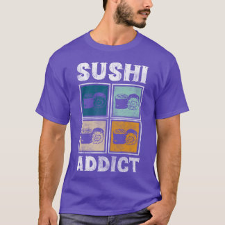 日本の回転寿司食べ物 海苔友達 Tシャツ