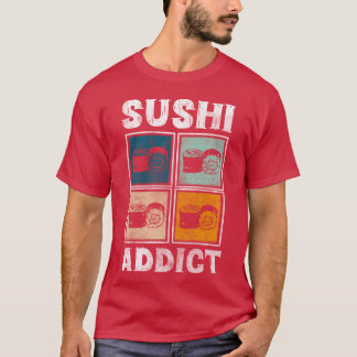日本の回転寿司食べ物 海苔 フレンド Tシャツ