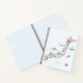 日本の図解入りの、写真付きの地図 ノートブック (内部)