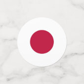 日本の国旗が付いた表紙吹雪 コンフェッティ (スモール正面)