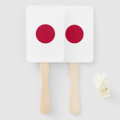 日本の国旗が掲げられたハンドファン ハンドファン (正面&裏面)