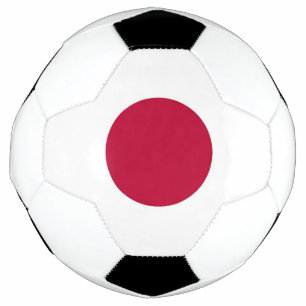日本の国旗を掲げた愛国的なサッカーボール サッカーボール