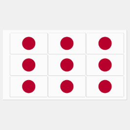 日本の国旗を掲げた愛国的なラベル ラベル