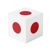 日本の国旗 フォトキューブ (裏面アングル)