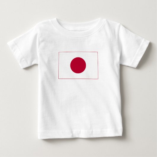 日本の国旗 ベビーTシャツ (正面)