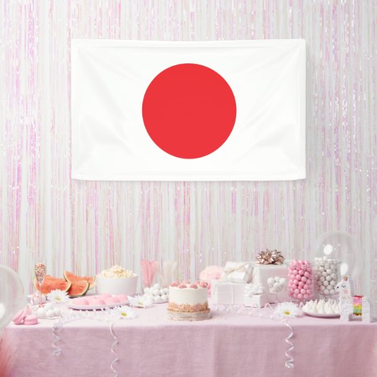 日本の国旗 - 長方形ウォールバナー 横断幕 (パーティー)