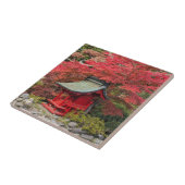 日本の園神社と紅葉 タイル (側面)