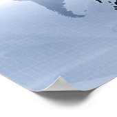 日本の地図2 ポスター (角)