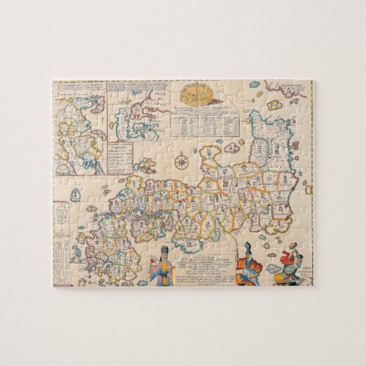 日本の地図3 ジグソーパズル (横)