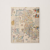 日本の地図3 ジグソーパズル (縦)