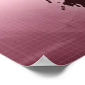 日本の地図 ポスター (角)