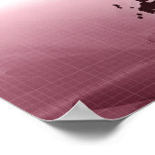 日本の地図 ポスター (角)