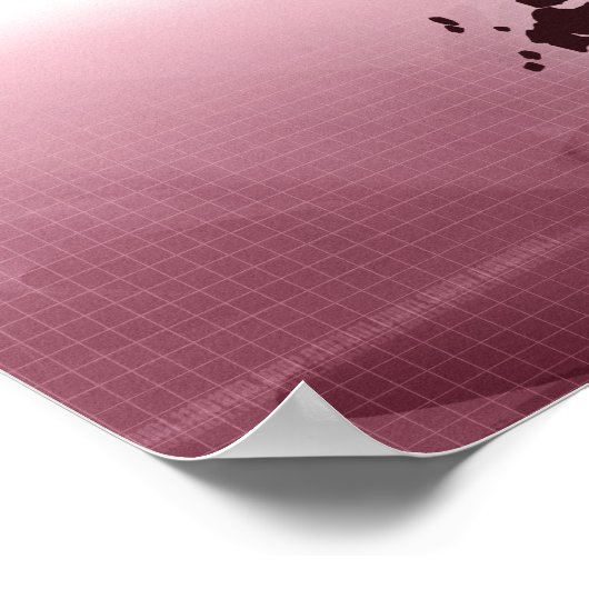 日本の地図 ポスター (角)