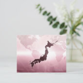 日本の地図 ポストカード (スタンド正面)