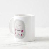 日本の地蔵 小さな仏陀 禅画 マグカップ コーヒーマグカップ (正面左)