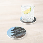 日本の城の建物建築の歴史 コースター (側面)