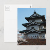 日本の城の建築様式 歴史的建造物 ポストカード (正面/裏面)