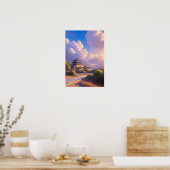 日本の城アットデュスク ポスター (キッチン)