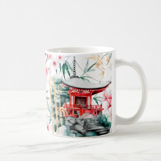 日本の多宝塔 コーヒーマグカップ (右)