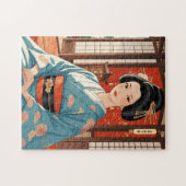 日本の大奥 美しい着物美女 ジグソーパズル (横)