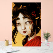 日本の女の子 紅葉 アクリルサイン (ウェディング)