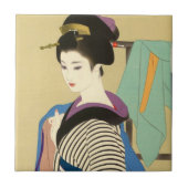 日本の女性の2つの主題 志村辰巳 タイル (正面)