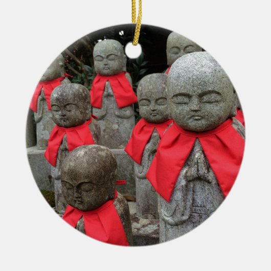 日本の子供の守護神 日本 セラミックオーナメント (正面)
