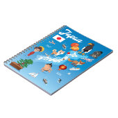 日本の子供の漫画の地図 ノートブック (左側)