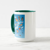 日本の子供の漫画の地図 マグカップ (正面左)