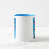 日本の子供の漫画の地図 マグカップ (中央)