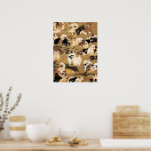 日本の子犬のポスター ポスター (キッチン)