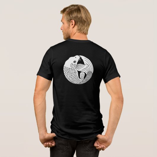 日本の家紋 トライブレンドTシャツ (裏面全面)