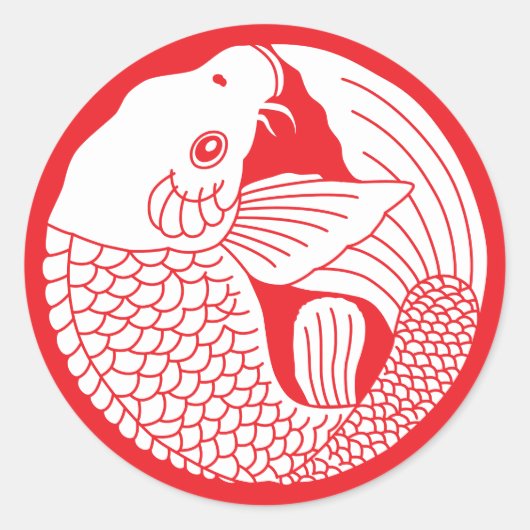 日本の家紋 ラウンドシール (正面)