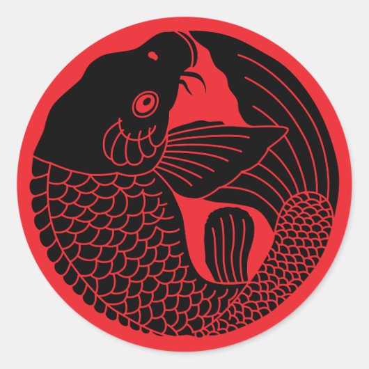 日本の家紋 ラウンドシール (正面)