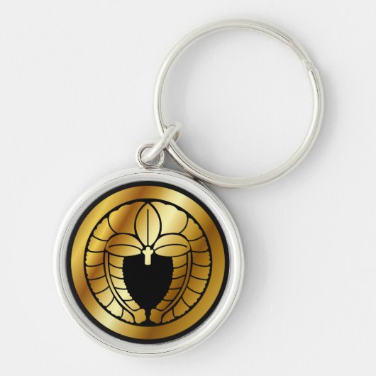 日本の家紋(KAMON)シンボル キーホルダー (正面)