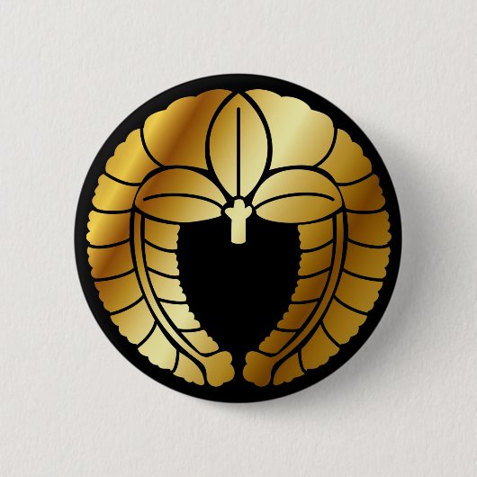 日本の家紋(KAMON)シンボル 缶バッジ (正面)