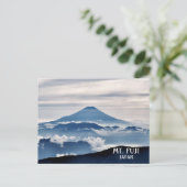 日本の富士山の火山写真 ポストカード (スタンド正面)