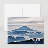 日本の富士山の火山写真 ポストカード (正面/裏面)