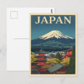 日本の富士山ビュー ポストカード (正面/裏面)