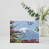 日本の富士山火山の写真 ポストカード (スタンド正面)