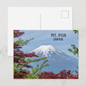 日本の富士山火山の写真 ポストカード (正面/裏面)