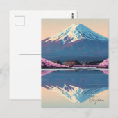 日本の富士山 はがき (正面/裏面)