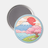 日本の富士山 マグネット (正面/裏面)