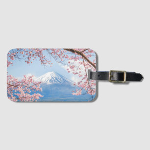 日本の富士mountain Kawaguchiko湖 の春 ラゲッジタグ