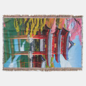 日本の寺院 スローブランケット (正面)